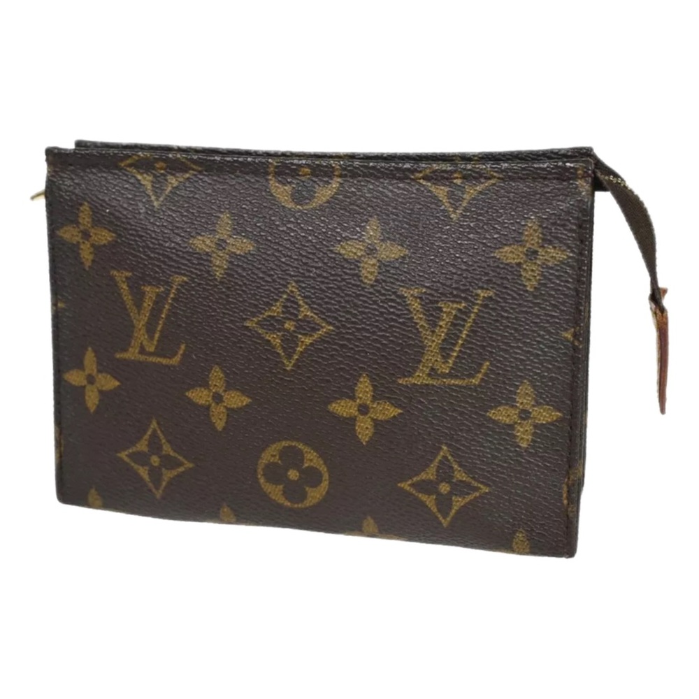 monogram Louis Vuitton toiletry pouch | makeup bag travel bag | zipper closure